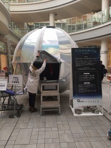 あべのキューズモール×NAKED  プラレイン装飾　スノウアクアリウム２